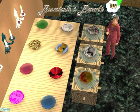 Sims 2 — Buntah's Bowls by buntah — This is a collection of bowls to brighten up your kitchens. As with my other