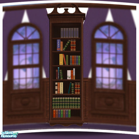 Sims 2 — Dark Purple bookcase by sww — made by sww