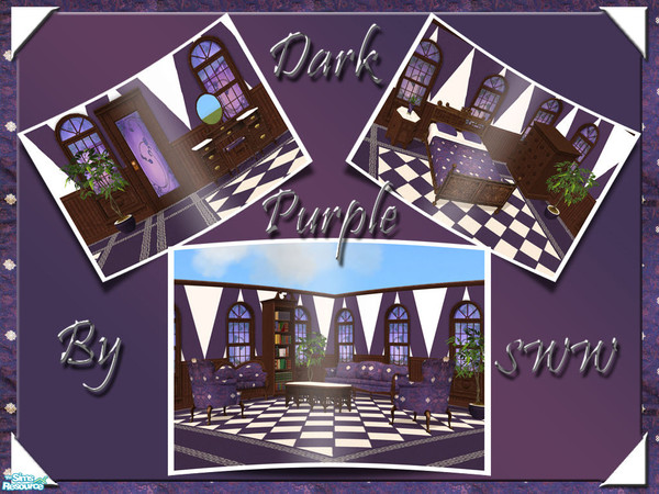 Sims 2 — Dark Purple by sww — made by sww