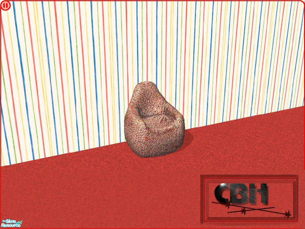 Sims 2 — CBH-Smiley Love Chair by chelebellhell — What better chair to have in your room than the cushy chair totally