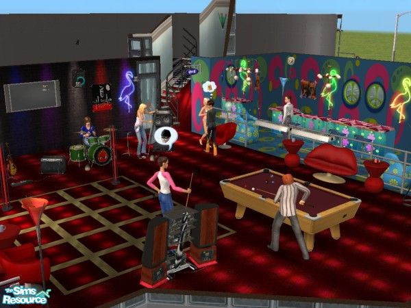 Sims 2 — Club Pacifica by oldmember_Teryl2 — Custom designed by Teryl - this community lot features a great nightclub
