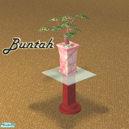 Sims 2 — Modern Living End Table - Red by buntah — This requires the base file for the table, which is part of this set.