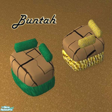 Sims 2 — Modern Living Chair - Brown Seat by buntah — This requires the base file for the chair, which is part of this