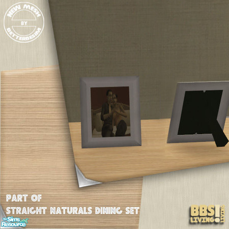 Sims 2 — Straight Naturals Dining, Photoframe by BetterbeSim — Cherish your beloved Sims in this standing photoframe. You