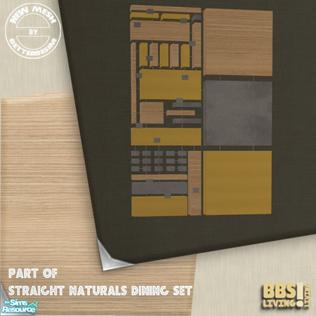 Sims 2 — Straight Naturals Dining, Wall Sculpture by BetterbeSim — Made from all the leftovers of the Straight Naturel