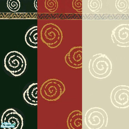 Sims 2 — Modern Spiral Walls by luvs10s — Wallpaper in modern colours to suit the needs of all types of sims. Walls have