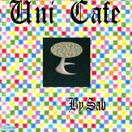 Sims 2 —  by Sab — Colourful round table