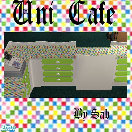 Sims 2 —  by Sab — colourful counter top