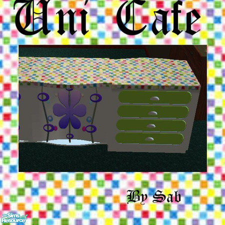 Sims 2 —  by Sab — Colourful counter (just the top)