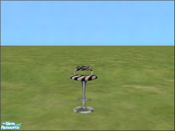 Sims 2 — Bar Stool - Zebra by oldmember_Kylecoolstuff2 — Now your Bar Stools come in a nice Zebra color!