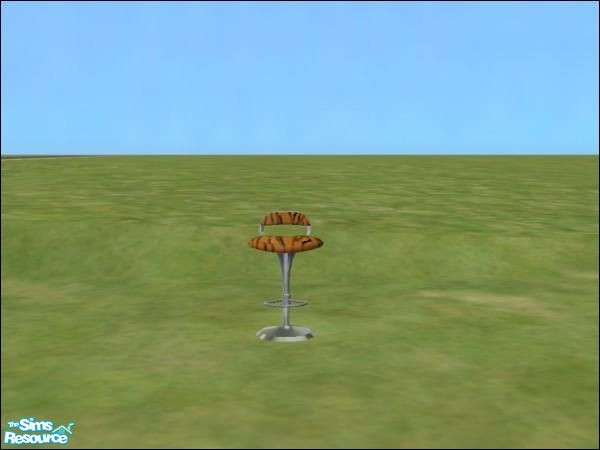 Sims 2 — Bar Stool - Tiger by oldmember_Kylecoolstuff2 — Now your Bar Stools come in a nice Tiger color!