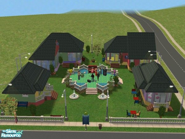 Sims 2 — sTUdeNT sHoPPinG aREa by gbourn — Shopping and fun for students! requires University exp.