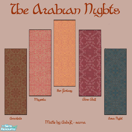 Sims 2 — The Arabian Nights by chibik-sama — arabian wallset) 