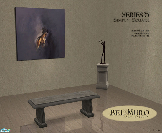 Sims 2 — Bel Muro Art Gallery - Set 5, Simply Square by froilan — Bel Muro means \"beautiful wall\", which is