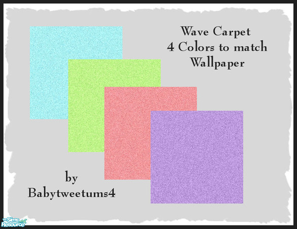 Sims 2 — Wave Carpet by babytweetums4 — This carpet was made to match my Wave Wallpaper. Same colors included are blue,