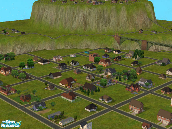 Sims 2 — Green Mesas by nickszalinski — It\'s for many lots . . .