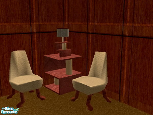 Sims 2 — Truly Modern Study - cherry - table lamp by ead425 — 