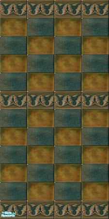 Sims 2 — OLD Mexican Wall & Tile Sets  - Om1bw by eriduserpent — A wall, set 1. Old Mexican handmade/handbaked