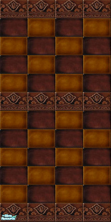 Sims 2 — OLD Mexican Wall & Tile Sets  - Om3bw by eriduserpent — A wall, set 3. Old Mexican handmade/handbaked