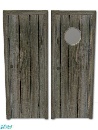Sims 2 — Trailer - Exterior Door - 02 by Shakeshaft — Part of a recolour of the Trailer Build Set, included are recolours