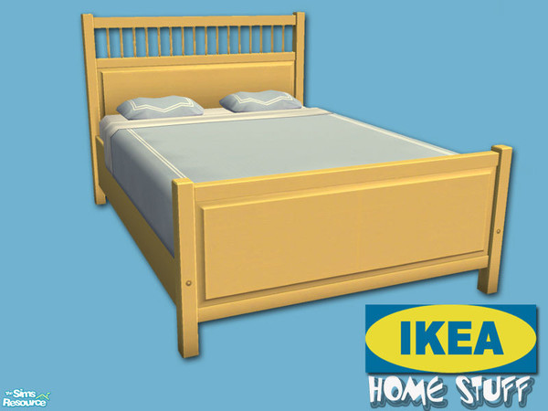 Sims 2 — Ikea Home Stuff - Hemnes Bed - Yellow by Shakeshaft — Part of a set of recolours of all the Hemnes Bedroom