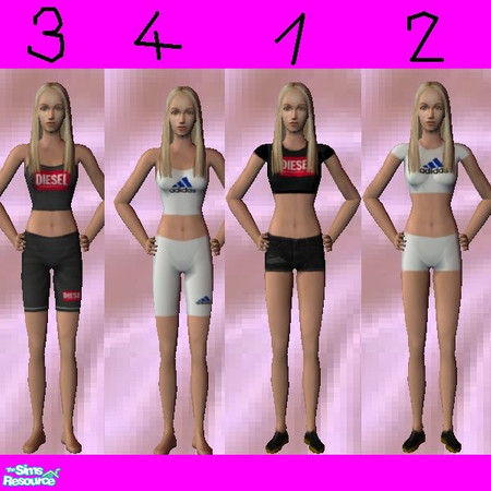 Sims 2 — Exercise by janicap — sexy costumes for exercise 