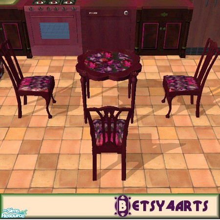 Sims 2 — TP Dining table by Betsy4arts — This is the dining table that matches the set.Betsy's creations
