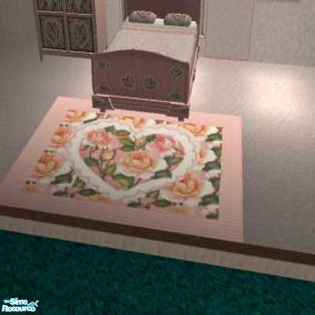 Sims 2 — lace and roses rug by ead425 — ,,,