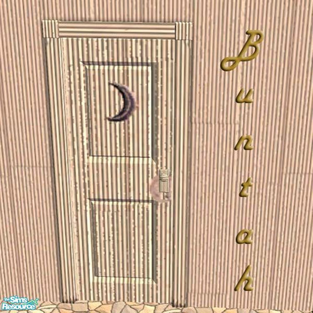 Sims 2 — Outhouse Door by buntah — This is part of my Outhouse Blues set.
