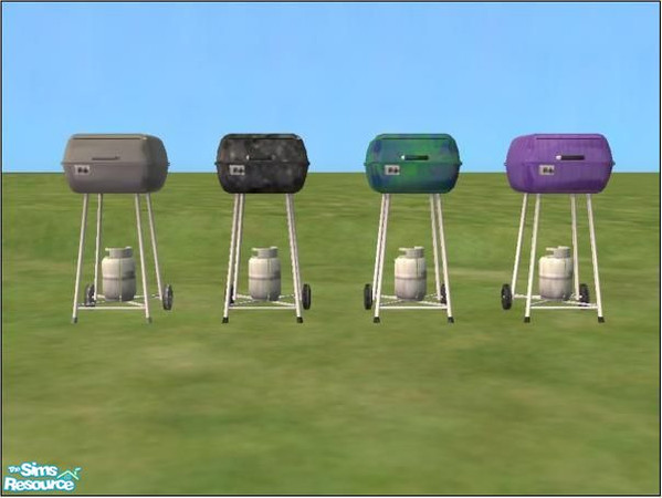 Sims 2 — BBQ Set by oldmember_Kylecoolstuff2 — This wonderful set includes some really colorful designs for your BBQs.