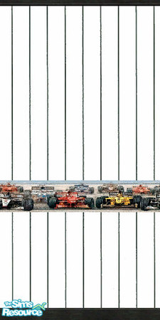 Sims 2 — Active Boys - Formel 1 Wallpaper by Bitzybus — Part of Active Boys Basic Room set.