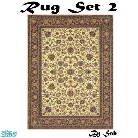 Sims 2 — Rug 6 by Sab — Brown & beige