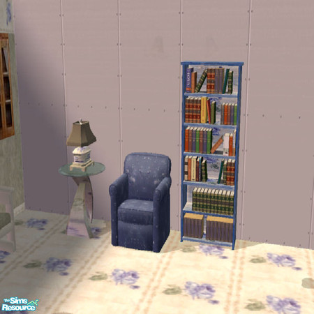 Sims 2 — Blue Rose Living Room End Table by lindakelly — by lkelly, this end table goes with the Blue Rose Collection