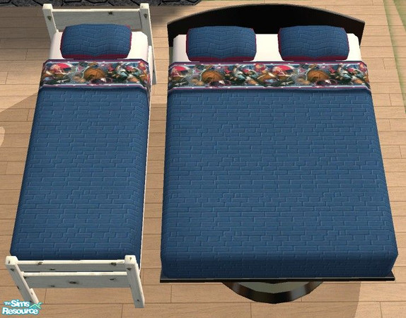 Sims 2 — Active Boys - Sport Bricks Bedding by Bitzybus — Part of Active Boys Basic Room set.