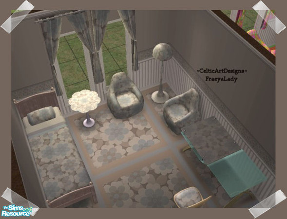 Sims 2 — Retro College Paper Flowers by Fraeyalady02 — My retro sets are inspired by University and friends who wanted