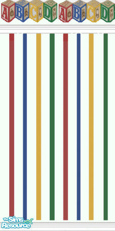 Sims 2 — ABC_2 by Astarta — 2 versions of ABC wallcovering with floors