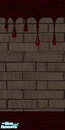 Sims 2 — Spooky Dripping Wall by paulajedi — A spooky, dripping wall. 