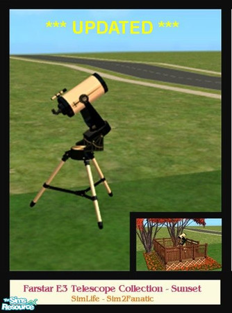 Sims 2 — Farstar E3 Telescope Collection One - Su by oldmember_Sim2Fanatic — For those of you who previously downloaded
