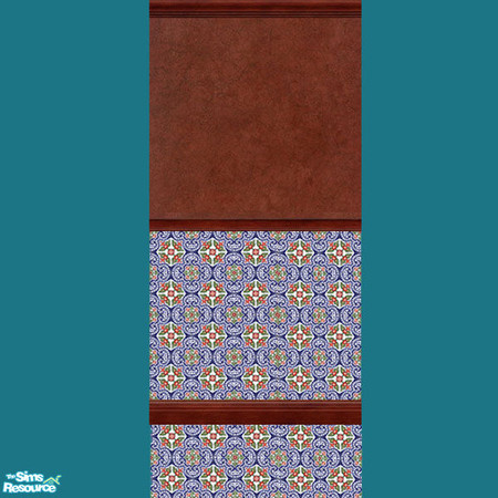 Sims 2 — Beautiful Spanish Tile Wall and floor se by naememac — A wonderful find of Antique Spanish Tiles on the wall and