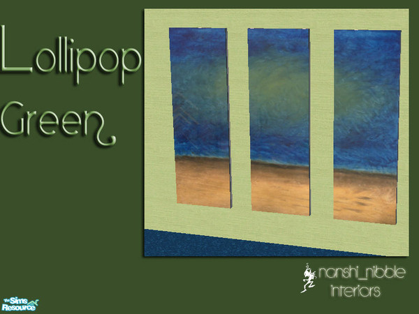 Sims 2 — Lollipop Green - Colin McCahon Painting by Nanshi — The gorgeous Colin McCahon painting "A Poem of Kaipara