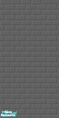 Sims 2 — Dark Gray Brick by queenmab75 — Dark gray brick exterior wall