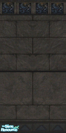 Sims 2 — AVP inside wall by thiskittyclawzhard — This is the inside temple walls. Along the top of the wall is an alien