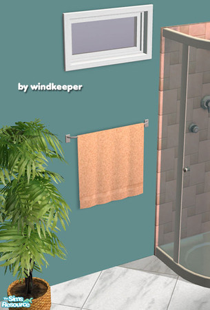 Sims 2 — Bathroom towel mesh by Windkeeper — <strong>- MASTER MESH -</strong> *Updated Dec 8/06* Bathroom towel mesh. 