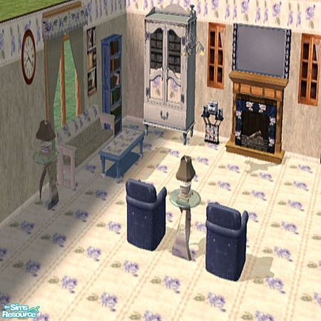 Sims 2 — Blue Rose  Living Room Collection by lindakelly — This collection is of a blue rose consist of everyting your