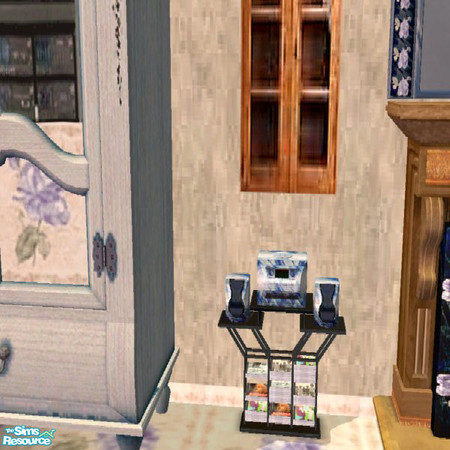 Sims 2 — Blue Rose Stereo by lindakelly — Part of the Blue Rose Living Room Collection