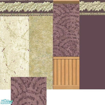Sims 2 — Astor Walls & Floor by usedandabused — by: usedandabused