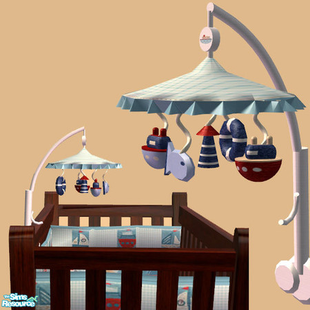 Sims 2 — Baby Mobile Mesh Nautical Themed Nursery by cemre — New Mesh Nautical themed set Baby Mobile ***It must be