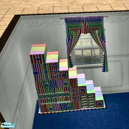 Sims 2 — Candy Striped Dresser by Phadrae — This is the dresser for my Candy Striped Bedroom Set-hope you like it!