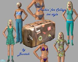 Sims 2 — Packin' for College by buntah — This is my second University clothing set. I made the first one but TSR doesn't