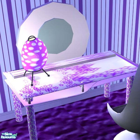 Sims 2 — Purple Funky Desk LEGS by buntah — This is part of my Garage Sale Funky Desks set, which are a bargain at $25
